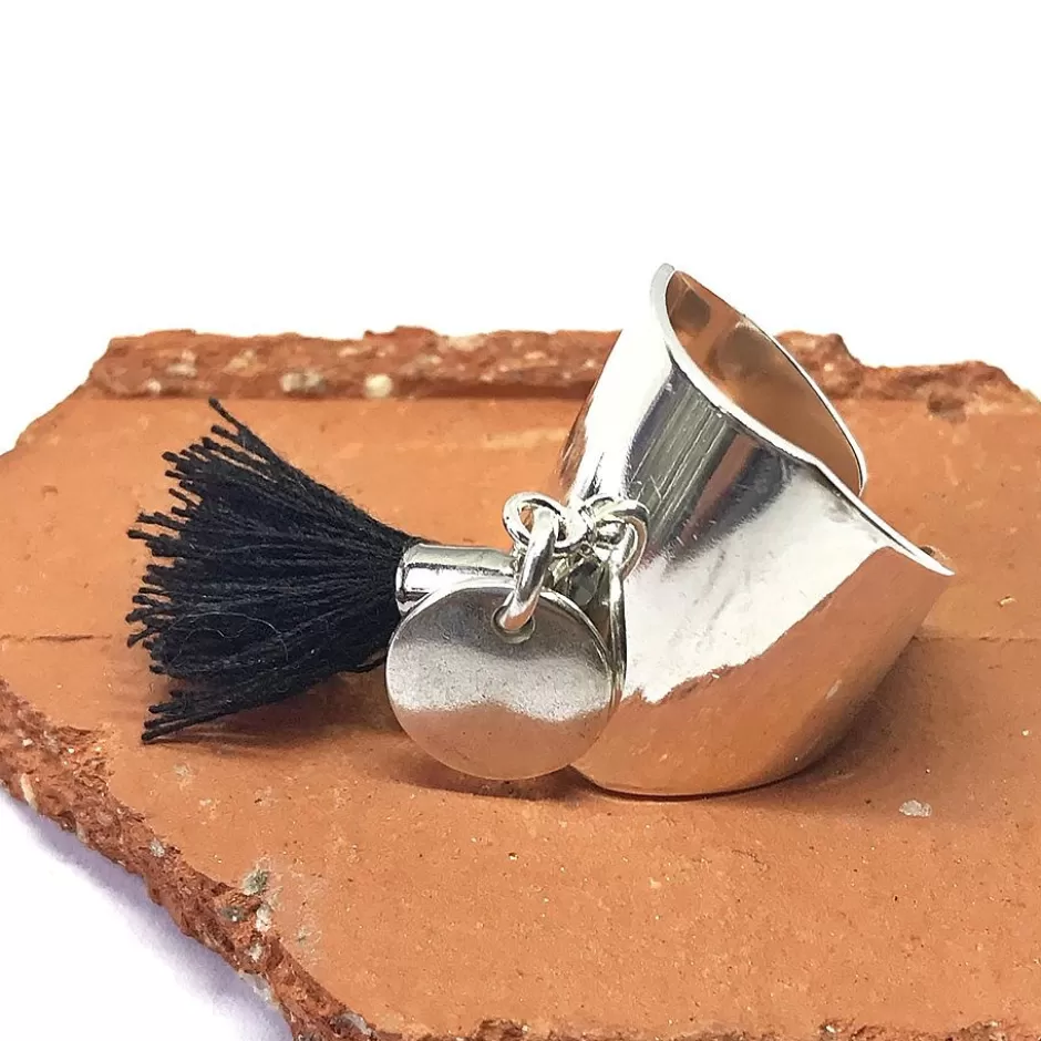 Fashion Musardise Bague Large Pompon (Divers Coloris)