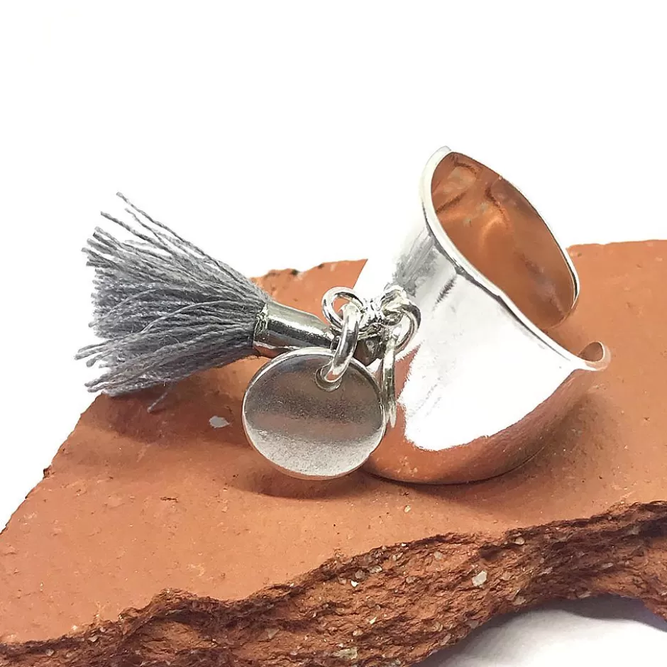 Fashion Musardise Bague Large Pompon (Divers Coloris)