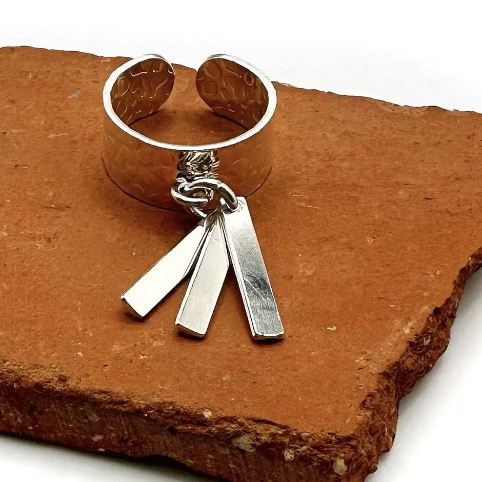 Online Musardise Bague Martelee Pendentif Lana
