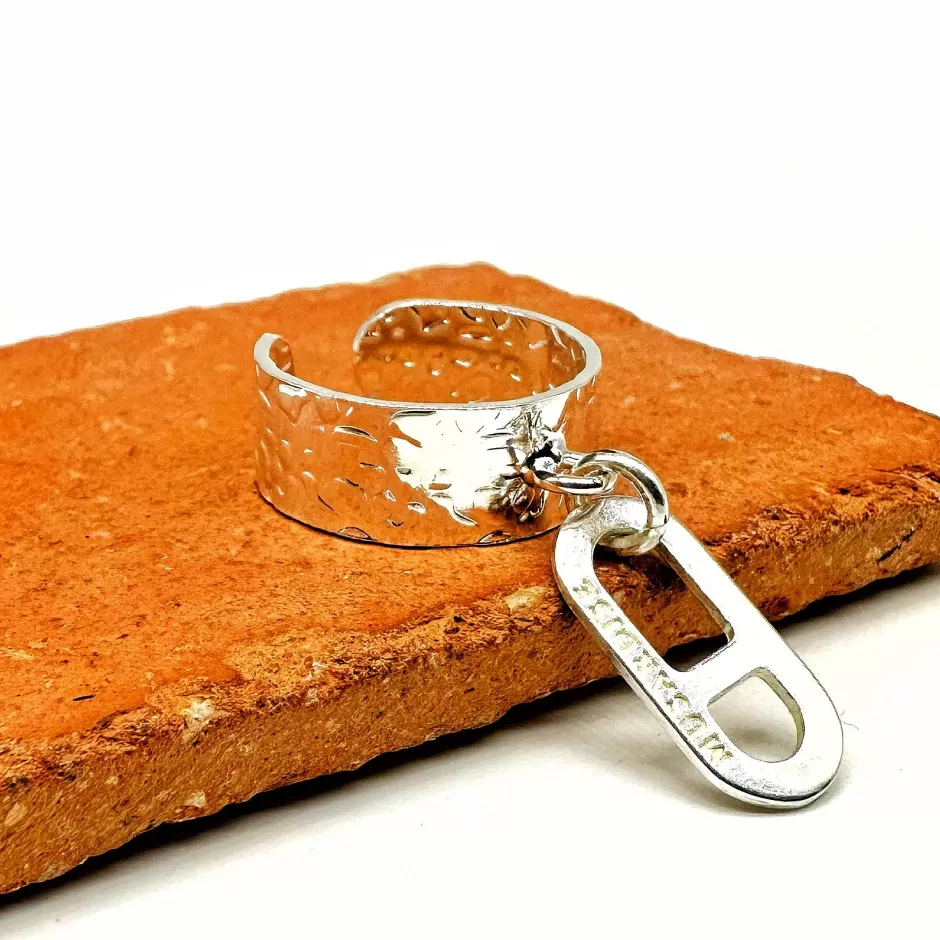 Hot Musardise Bague Martelee Pendentif Noe