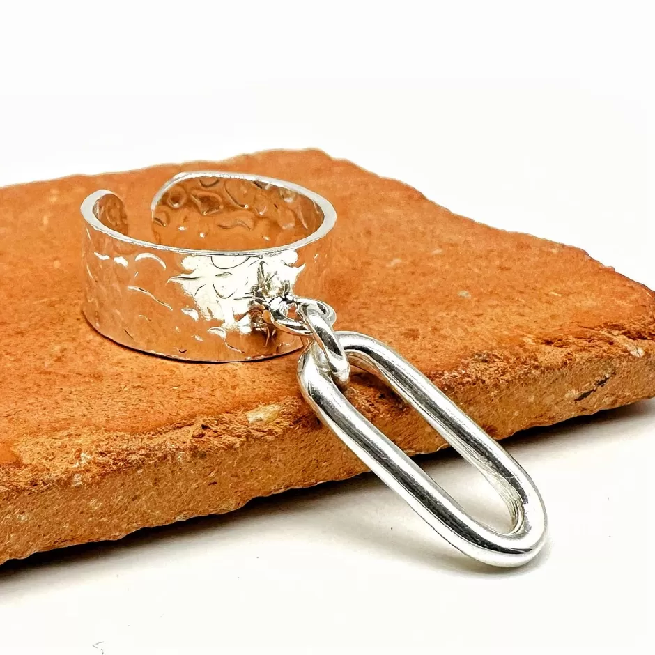New Musardise Bague Martelee Pendentif Ricky