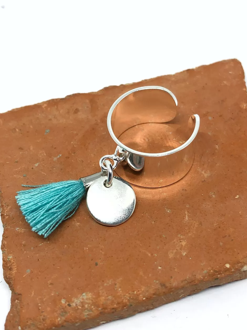 Clearance Musardise Bague Pompon Bleu
