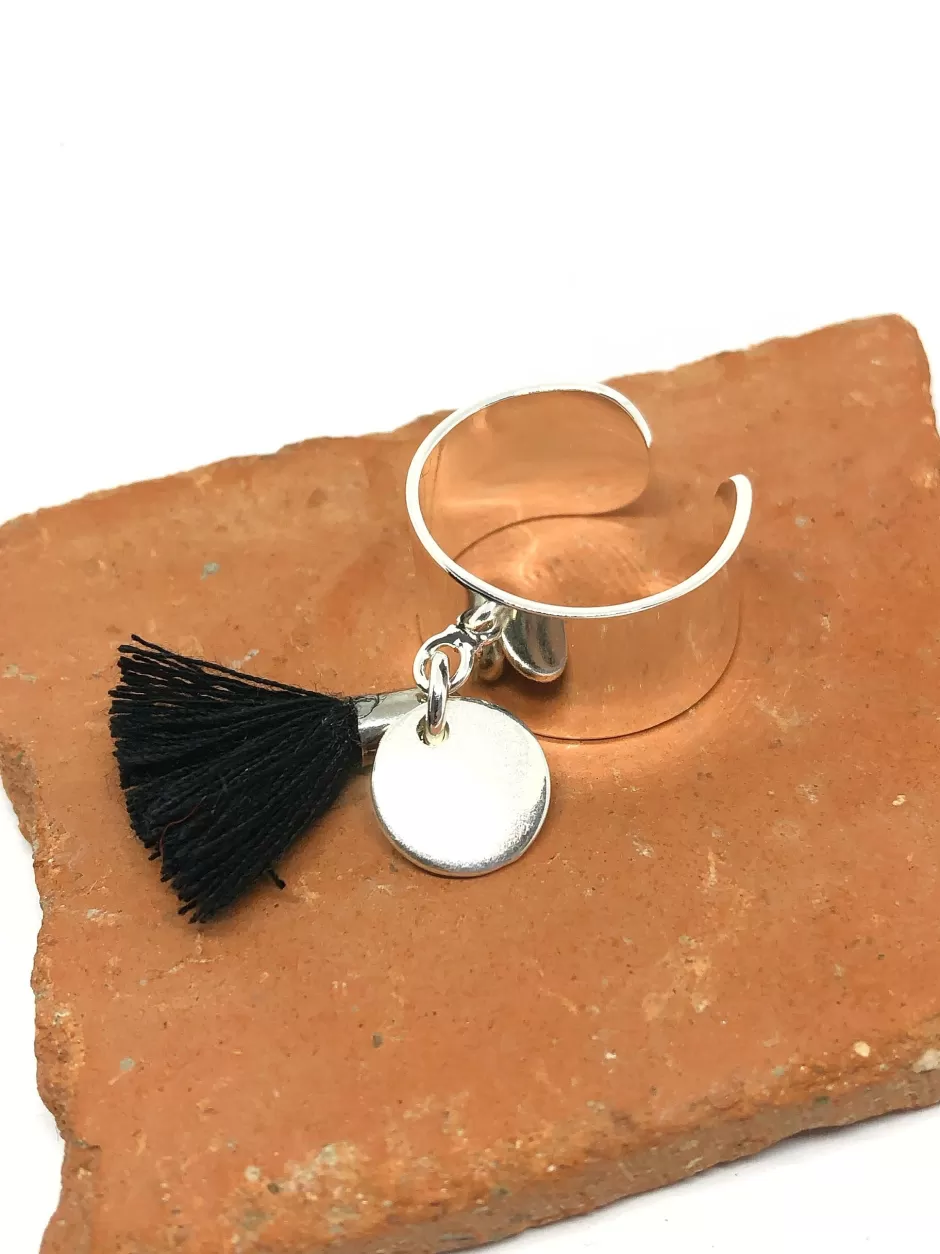 Sale Musardise Bague Pompon Noir