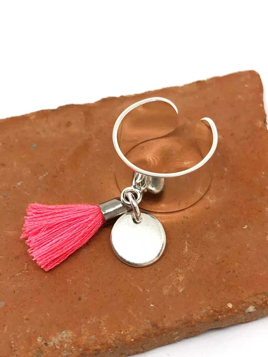 Outlet Musardise Bague Pompon Rose