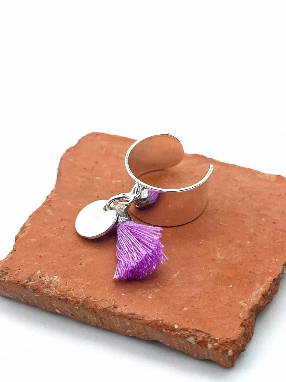 Clearance Musardise Bague Pompon Violet