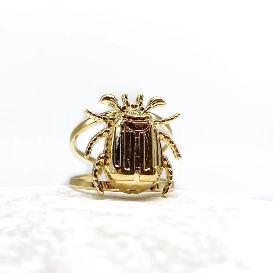 Cheap Musardise Bague Scaro Doree