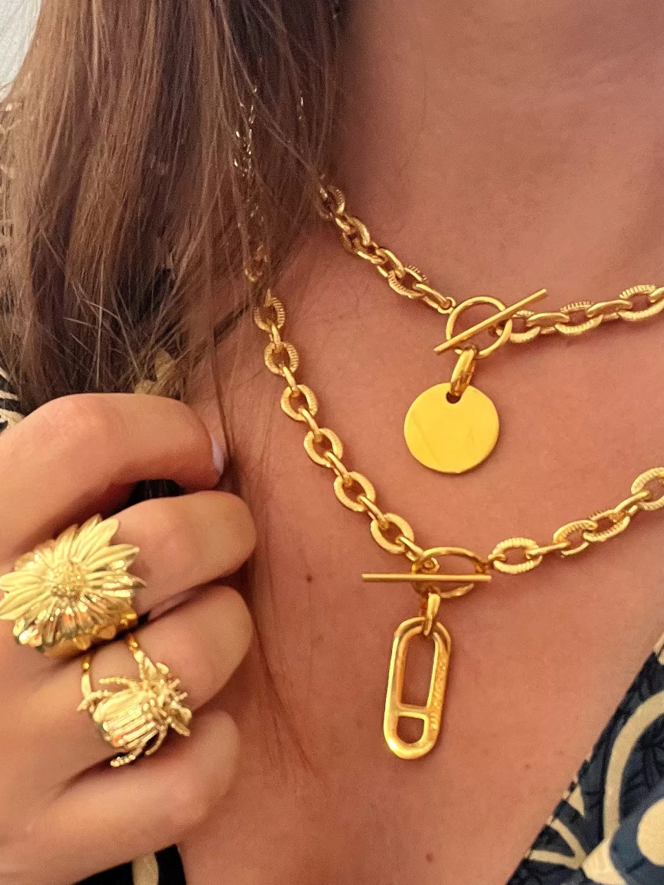 Cheap Musardise Bague Scaro Doree