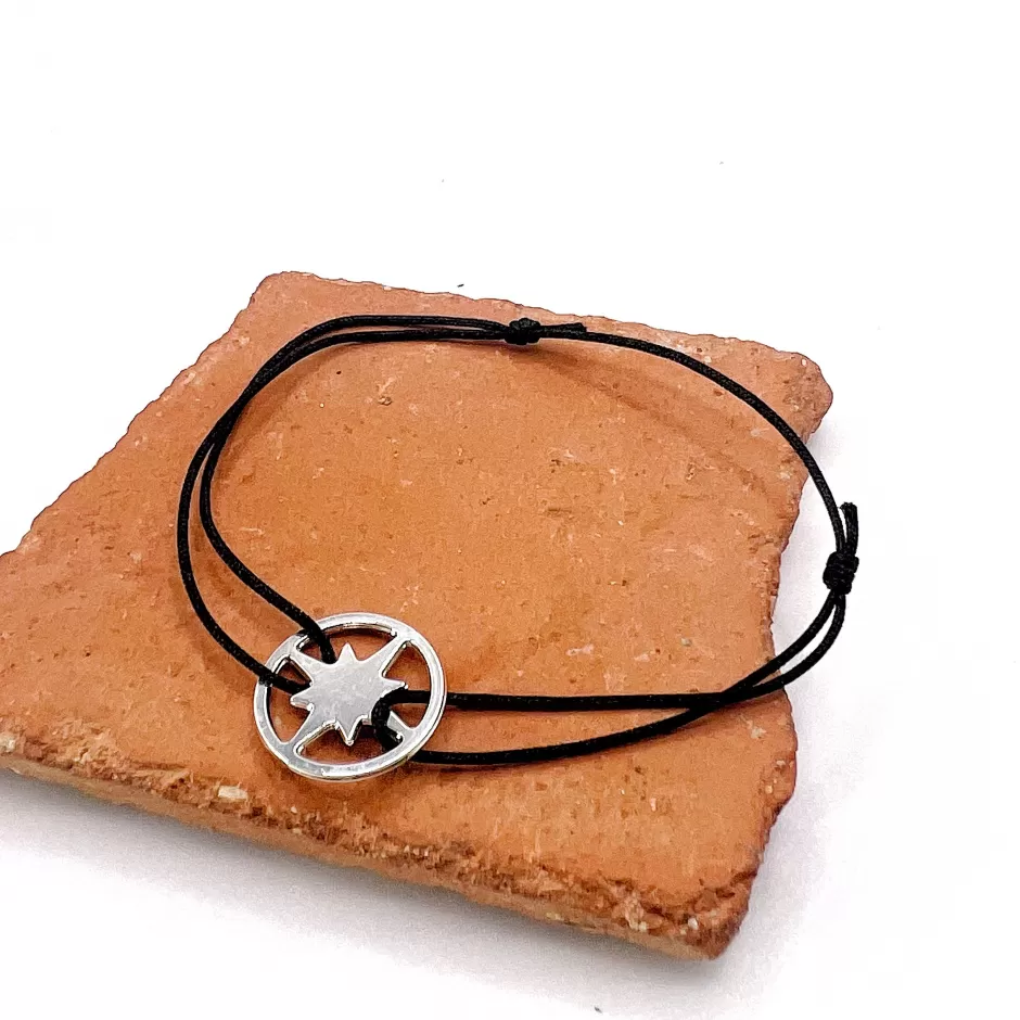 Store Musardise Bracelet Rose Des Vents Argente (Mixte)