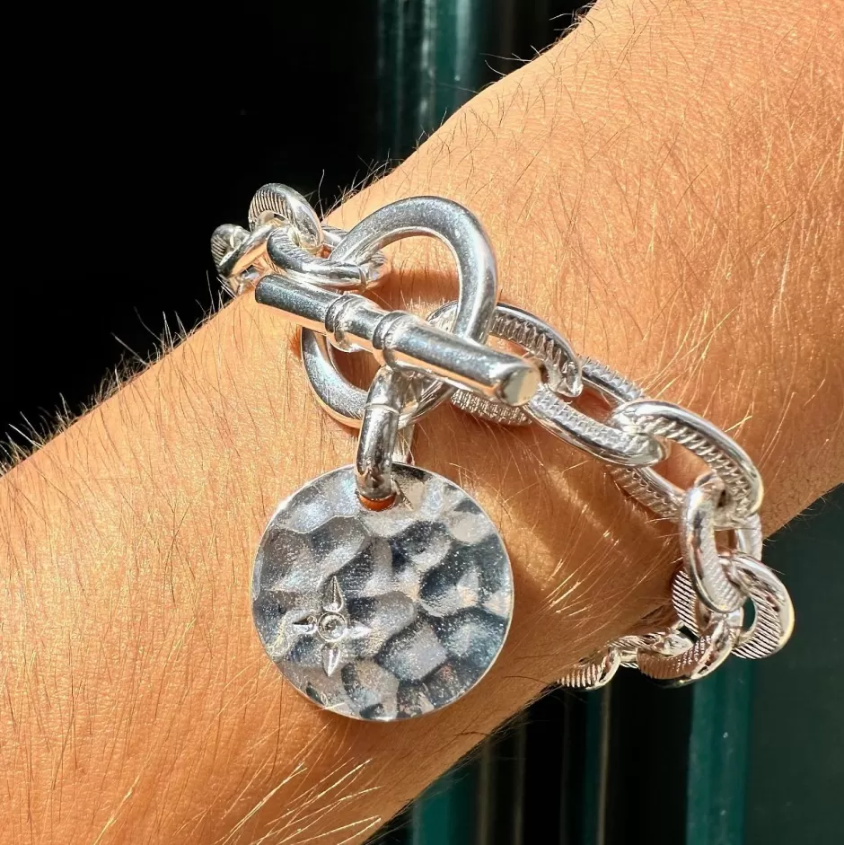 Clearance Musardise Bracelet Scarlett Medaille Martelee