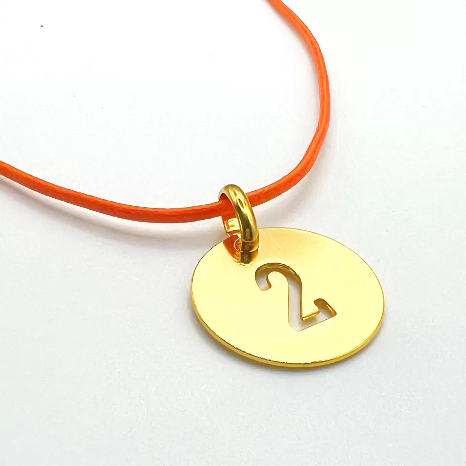 Cheap Musardise Collier Chiffre Dore